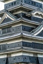Detail of Original Keep Ã¥Â¤Â©Ã¥Â®Ë of Matsumoto Castle Ã¦ÂÂ¾Ã¦ÅÂ¬Ã¥Å¸Å½. Nagano Prefecture, Japan